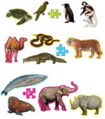 WWF Puzzle Animaux  - 12 &eacute;l&eacute;ments