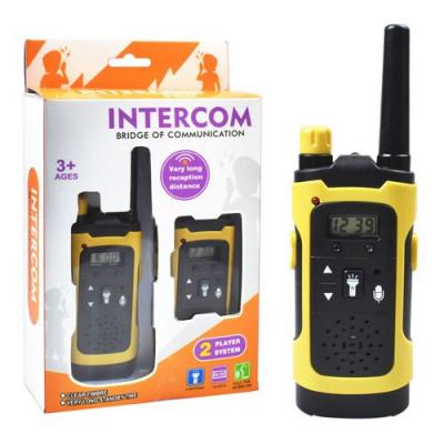 GENERIQUE 2Pcs Sans Fil Talkie Walkie enfants Jouet &Eacute;lectronique Longue Distance de R&eacute;ception Portable Yellow RA094 