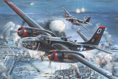  Maquette Avion : A-26c Invader-Hobby Boss