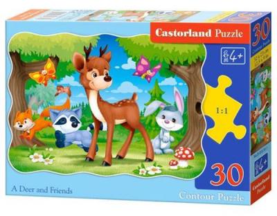 CASTORLAND  A Deer and Friends, Puzzle 30 pi&egrave;ces - - Puzzle