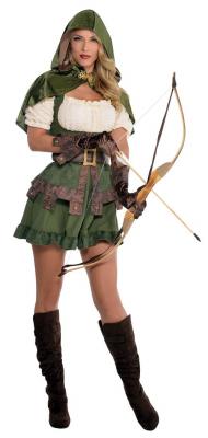 AMSCAN  costume Robin des Bois dames marron/vert taille M