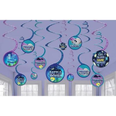 Amscan d&eacute;coration de f&ecirc;te Battle Royal13 cm 12 pi&egrave;ces