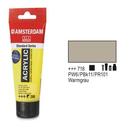 TALENS Amsterdam acrylique couleur 120ml tube gris chaud  21164718