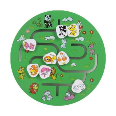 GENERIQUE Apprentissage En Bois Puzzle Enseignement Sc&egrave;ne Pairing Matching &Eacute;ducation Maze Kids Toy BT316 