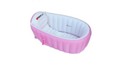 GENERIQUE Baignoire gonflable pour b&eacute;b&eacute; nouveau-n&eacute; piscine antid&eacute;rapante pliable rose 