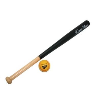 GOKI Batte De Baseball 70 Cm En Bois Avec Balle 7 Cm Junior Pour Enfant 6 Ans +