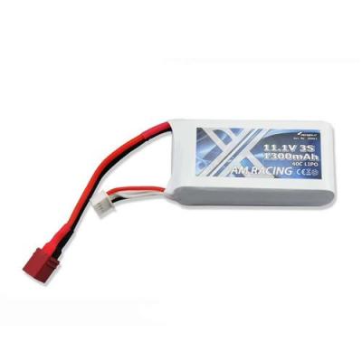 AMEWI Batterie LiPo 3S 1300mAh 11.1V 40C Dean T