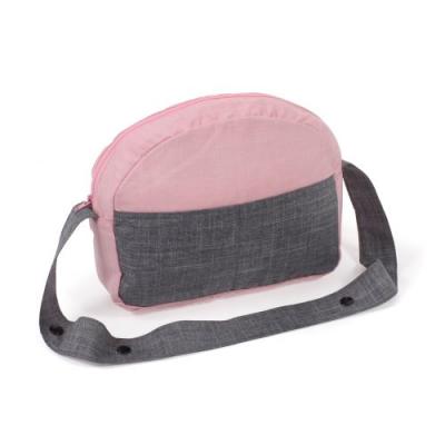 BAYER CHIC  2000-Sac 2000 Sac &agrave; Langer pour poup&eacute;e, 853 15, M&eacute;lange de Gris, Rose