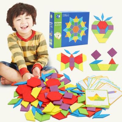 GENERIQUE Blocs de motif de forme g&eacute;om&eacute;trique en bois Puzzle Box Toys D&eacute;fi QI Creative Kids Pealer8870 