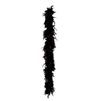 GENERIQUE Feather Boa, 180 cm, Black, Dressing-Up, Carnival (D&eacute;guisement)
