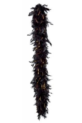 GENERIQUE Dor&eacute; et Noir Boa (Accessoire) pour femme