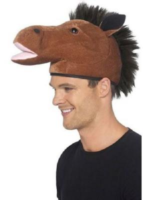 SMIFFY S Smiffys Bombe de cheval, marron, avec crini&egrave;re