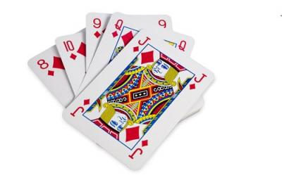 BUITENSPEEL BS Toys cartes &agrave; jouer g&eacute;antes 37 x 26 cm 54 pi&egrave;ces bleu