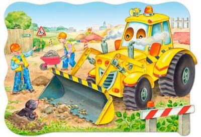 CASTORLAND  Bulldozer en action, puzzle 20 pi&egrave;ces maxi - - Puzzle