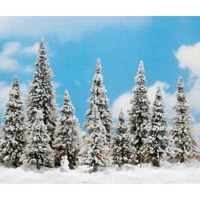 BUSCH ENVIRONNEMENT Busch Trim trees winter-H0 - Trains miniatures : d&eacute;cors
