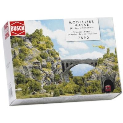 BUSCH ENVIRONNEMENT  - BUE7590 - Mod&eacute;lisme Ferroviaire - Mortier de Construction - Rochers