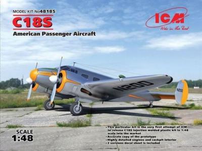 ICM  48185 C18S,American Passenger Aircraft Kit de mod&eacute;lisme Gris