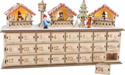 Calendrier de l avent bois marche de noel 1290