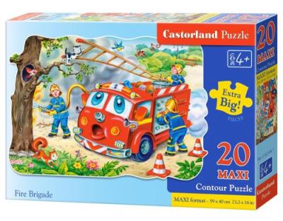 CASTORLAND  Fire Brigade, Puzzle 20 pi&egrave;ces maxi - - Puzzle