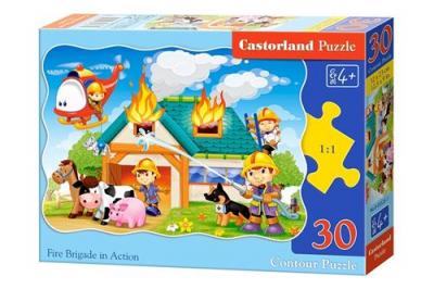CASTORLAND  Jigsaw Sapeurs-Pompiers en action 30 pi&egrave;ces