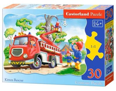 CASTORLAND  - B-03358-1 - Puzzle - Chat en D&eacute;tresse - 30 Pi&egrave;ces