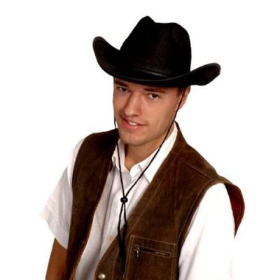 BOLAND BV Boland Chapeau de cowboy, 10102474, Noir, Taille unique
