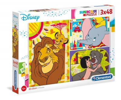 CLEMENTONI - Supercolor Collection-Disney Classic-3 x 48 pi&egrave;ces- 25236