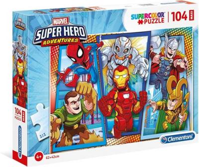 CLEMENTONI  puzzle Disney Super Hero Adventures 104 pi&egrave;ces
