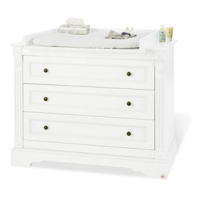 Pinolino 133467b Commode Emilia Large en panneau MDF Mat Blanc laqu&eacute;