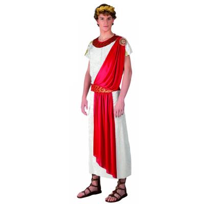 RUE DE LA FETE Boland-23466 Roman Emperor Deluxe Adulte Blanc Rouge S (46/48) (Ciao Srl 23466)