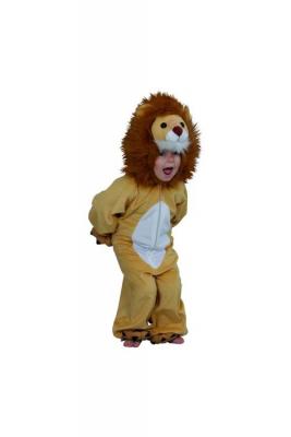 CHAKS Costume Peluche Lion Toon Enfant - Beige / marron - 116 cm