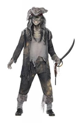 SMIFFYS  21331 Costume goule bateau fant&ocirc;me - Homme - Gris - M