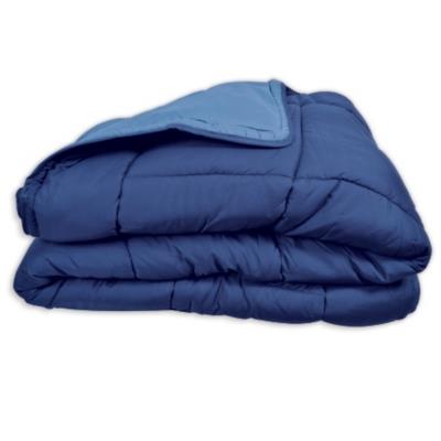 AUCUNE Couette Calgary microfibre 220x240 cm gitane et azur