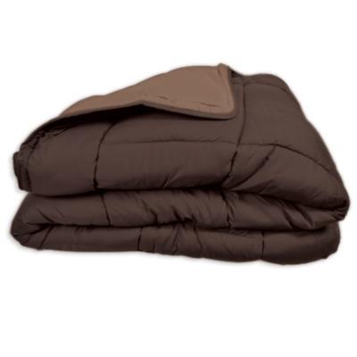 POYET MOTTE CALGARY Couette chaude Microfibre 400g/m&sup2; Choco & Moka 240x260cm
