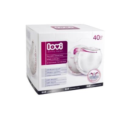 LOVI Coussinets d'allaitement jetables  40 pces - fabriqu&eacute; dans l u.e.
