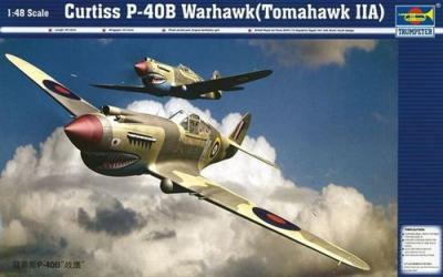 Maquette avion Trumpeter P-40B WARHAWK- 1/48 - Maquette d'avion