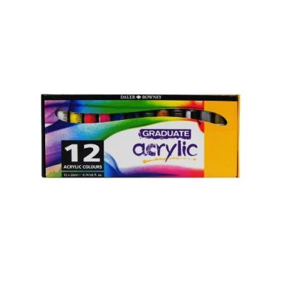 DALER ROWNEY  Coffret De Peintures Acryliques Fines Graduate 10 X 38 Ml