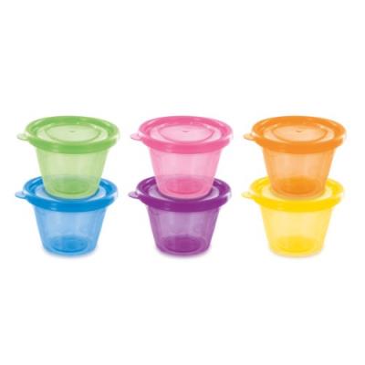 DBB REMOND  set de 6 petits pots avec couvercles - assortis 