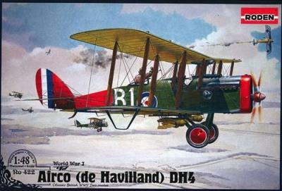 RODEN Maquette avion  de Havilland DH4- 1/48 - Maquette d'avion