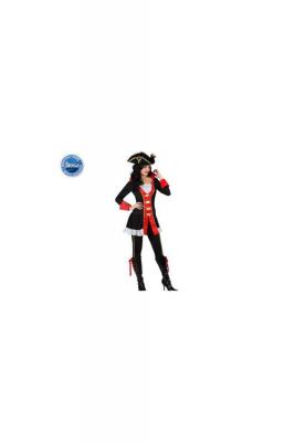 ATOSA Deguisement De Capitaine De Pirate Femme Anglais - Noir / rouge - T-3