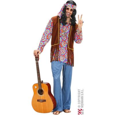 GENERIQUE D&eacute;guisement de Hippie Homme Psychedelic (Taille Europ&eacute;enne 56/58)