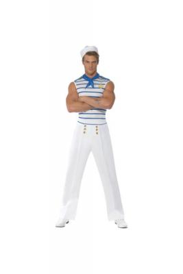 SMIFFYS D&eacute;guisement de marin fran&ccedil;ais pour homme - blanc 20886