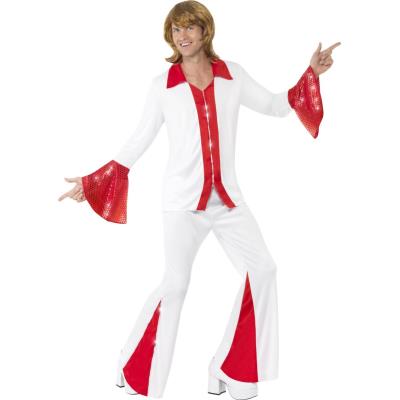 GENERIQUE Smiffy's Costume de Super Trooper, homme, chemise et pantalon Blanc M