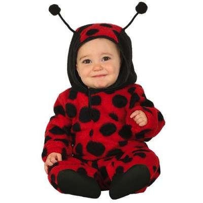  D&eacute;guisement combinaison avec capuche coccinelle b&eacute;b&eacute;