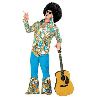 WIDMANN W - Costume de Hippie pour Adulte, 11005306, Multicolore, XXL
