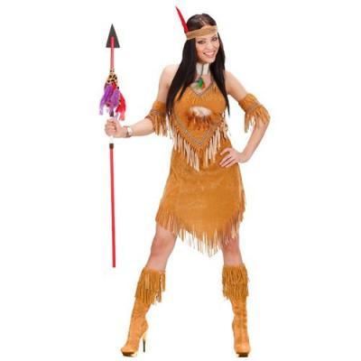  D&eacute;guisement Indienne Pocahontas Robe Marron Femme - L - Marron - 073883