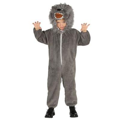 ALPEXE D&eacute;guisement Loup F&eacute;roce Gar&ccedil;on 3/4 Ans Gris 87490 Guirca