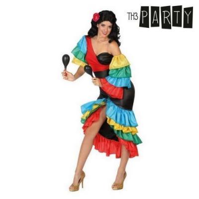 TH3 PARTY D&eacute;guisement De Danseuse De Rumba Multicouleur Pour Femme (Taille M-L)