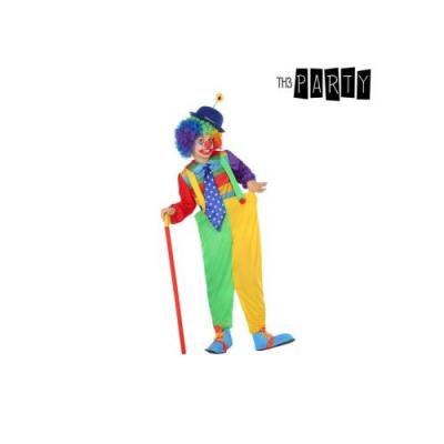 BIGBUY D&eacute;guisement pour Enfants Clown Vert Jaune (4 Pcs) (Taille 3-4 Ans) 