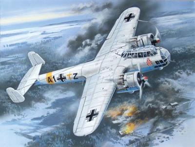  Do 17z-2 Wwii German Bomber- 1:72e - Icm